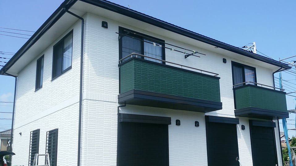 外壁塗装後の一戸建て住宅の外観